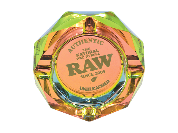 RAW | Rainbow Glass Ashtray - Wild Leaf