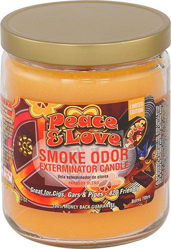 Smoke Odor | Candle | Peace & Love - Wild Leaf