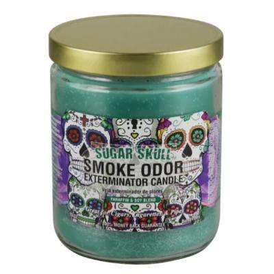 Smoke Odor | Candle | Sugar Skull - Wild Leaf
