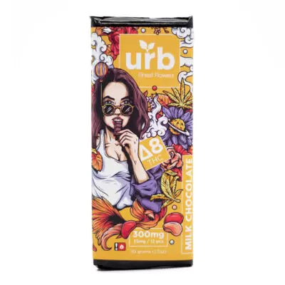 Urb | Delta-8 Milk Chocolate Bar - Wild Leaf