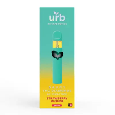 Urb | Saucy Diamonds 3g Disposable | Strawberry Gusher - Wild Leaf
