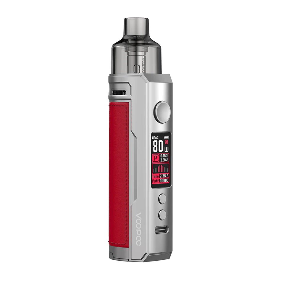 Voopoo Mod Pod Kit | Drag X | Silver Red - Wild Leaf