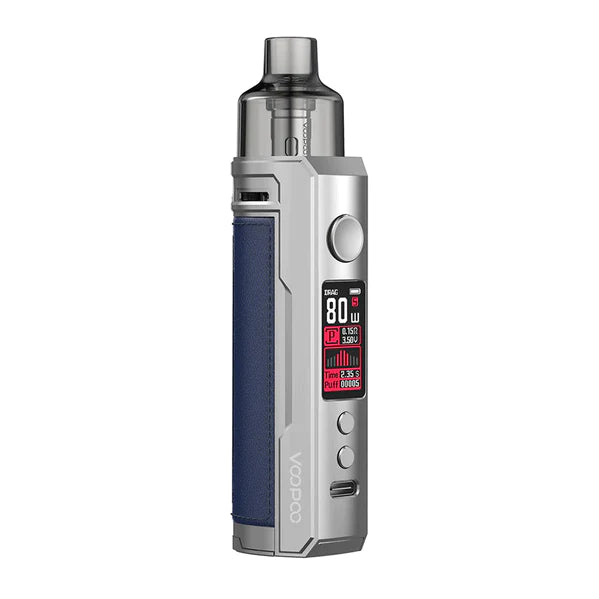 Voopoo | Drag X Mod Pod Kit | Silver Blue - Wild Leaf