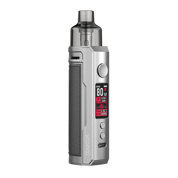 Voopoo | Drag X Mod Pod Kit | Silver Dark Grey - Wild Leaf