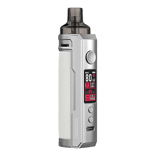 Voopoo | Drag X Mod Pod Kit | Silver White - Wild Leaf