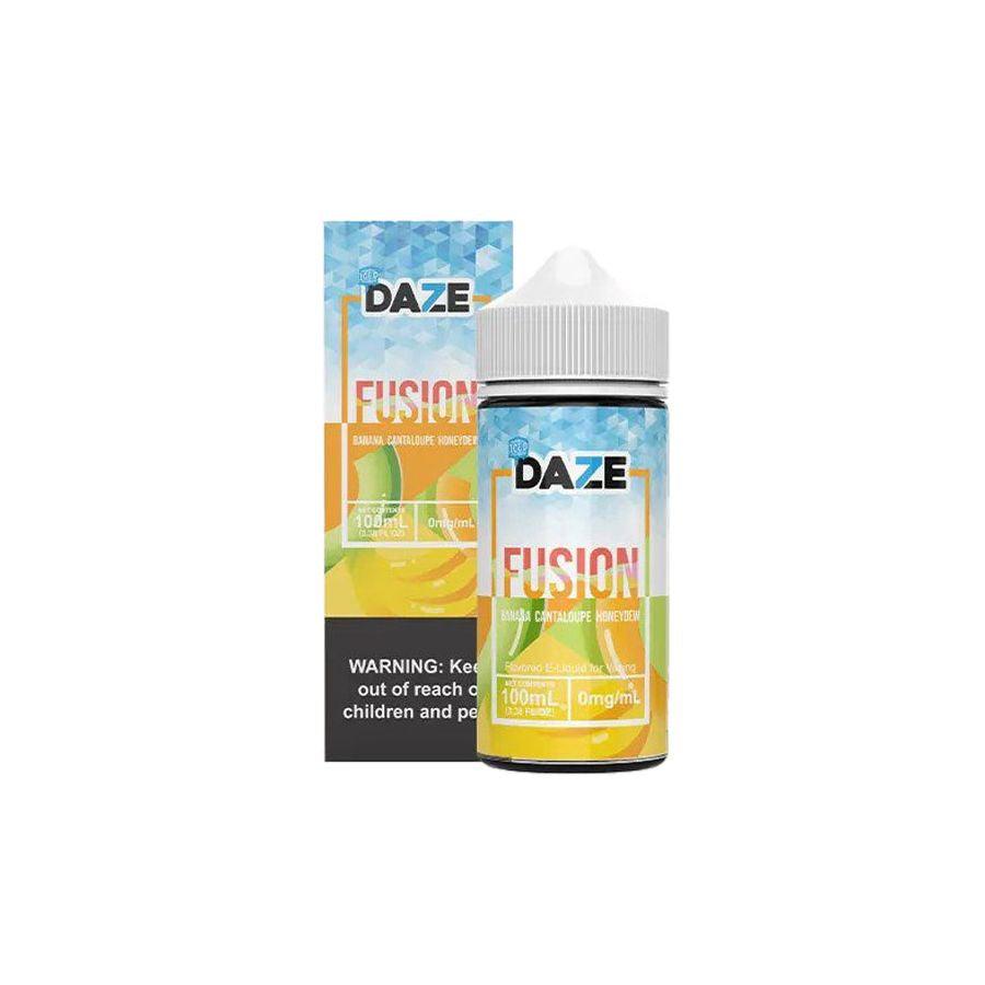 7 Daze Fusion Vape Juice | Iced Banana Cantaloupe Honeydew - Wild Leaf