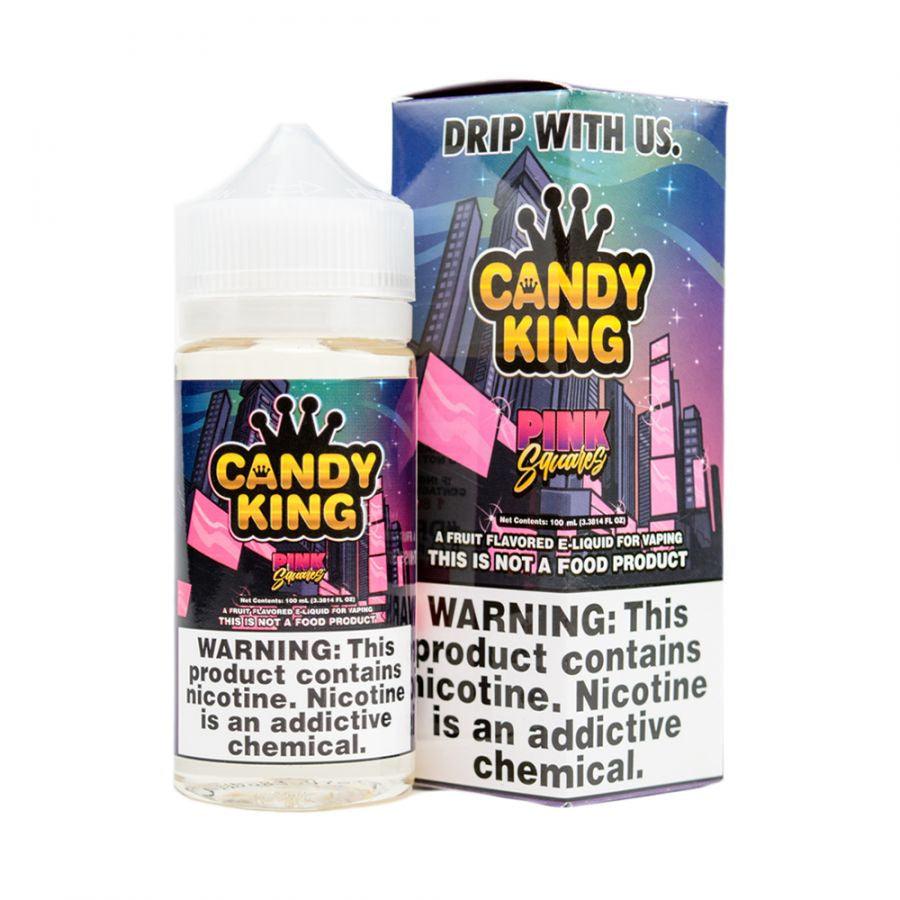 Candy King Vape Juice | 100ml | Pink Squares - Wild Leaf